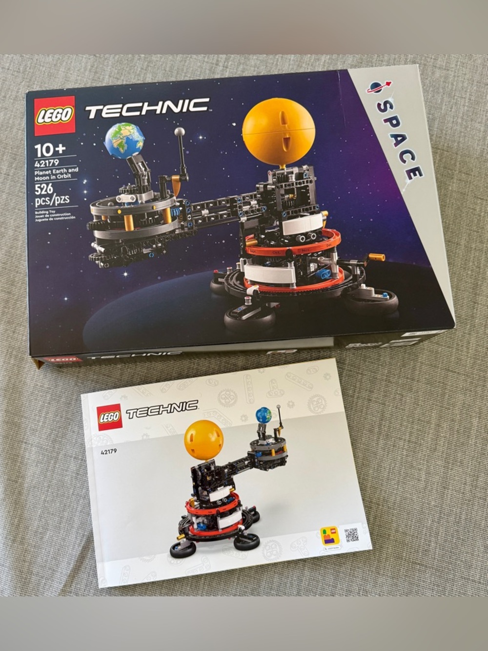 LEGO Technic Space Earth and Moon in Orbit 42179 Instruction Booklet & Box Only